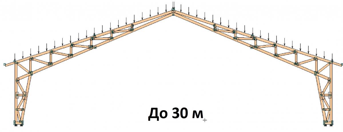 Деревянная ферма 8 метров своими руками